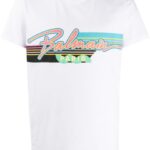 Balmain T-shirt (White) neon logo T-shirt