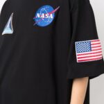 BALENCIAGA T-shirt (Black) Space multi-patch T-shirt