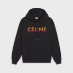CELNE Sweatshirt (Black) / LOOSE CELINE HOODIE IN COTTON FLEECE