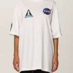 BALENCIAGA T-shirt (White) Space multi-patch T-shirt