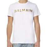 Balmain Tshirt (White) / logo print T-shirt