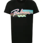 Balmain T-shirt (Black) neon logo T-shirt