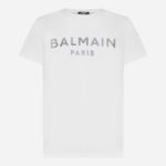 Balmain Tshirt (White) / logo print t-shirt