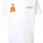 OFF-WHTE Tshirt (White ) / Pivot – Print Short – Sleeve T-shirt