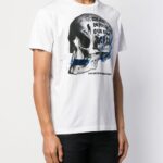 Dsquared2 Tshirt (White) / Skull Graphic T-shirt