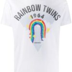 Dsquared2 Tshirt (White) / Rainbow Twins T-shirt