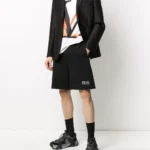 Valentino Shorts (Black) / VLTN Patch track shorts