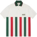 GUCCI Tshirt (White) / Web-striped oversize polo shirt