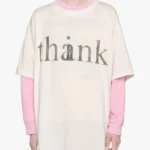 GUCCI Tshirt (White) / Oversized think / thank T-shirt