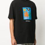 PALM ANGELS (Black) / Graphic Print Cotton T-shirt
