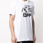 OFF-WHTE Tshirt (White ) / Logo – Print short – sleeved T-shirt