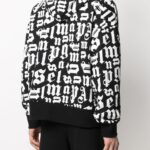 PALM ANGELS Sweatshirt (Black) / Broken Monogram logo hoodie