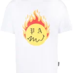 PALM ANGELS T-shirt (White) / Burning Head crew neck T-shirt