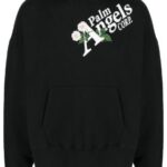 PALM ANGELS Sweatshirt (Black) / daisy-logo hoodie