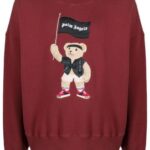PALM ANGELS Sweatshirt (Red) / Pirate-Bear logo sweatshirt
