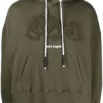 PALM ANGELS Sweatshirt (Green) / bear-motif hoodie
