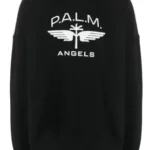 PALM ANGELS Sweatshirt (Black) / logo-print sweatshirt