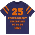 GUCCI Tshirt (Blue) / 25 Gucci Eschatology-print T-shirt