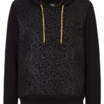 FENDI Sweatshirt (Black) / FF Fish Eye drawstring hoodie