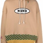 PALM ANGELS Sweatshirt (Brown) / x Missoni patch-detail knitted hoodie