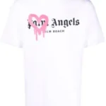 PALM ANGELS Tshirt (White) / Sprayed heart T-shirt