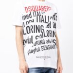 DSQUARED2 Tshirt (White) / logo-print short-sleeve T-shirt