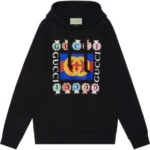 GUCCI Sweatshirt (Black) / apple-print hoodie