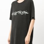 GIVENCHY PARIS Tshirt (Black) / barbed wire logo T-shirt