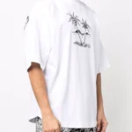 PALM ANGELS T-shirt (White) / T-Shirt mit Palmen-Print