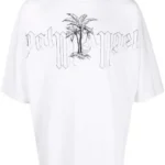 PALM ANGELS Tshirt (White) / logo illustration T-shirt