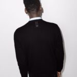 FENDI Sweatshirt (Black) / logo-patch crew-neck sweatshirt