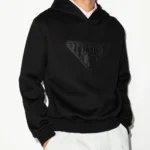 PRADA Sweatshirt (Black) / triangle logo patch hoodie