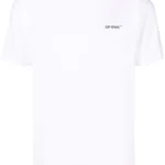 OFF-WHITE Tshirt (White) / Wave Diag printed T-shirt