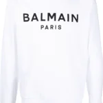 Balmain – Logo-print cotton sweatshirt