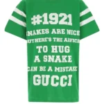 GUCCI Tshirt (Green) / To Hug a Snake-print T-shirt