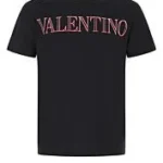 VALENTINO Tshirt (Black) / T-SHIRT WITH VALENTINO NEON UNIVERSE
