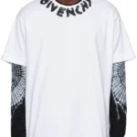 GIVENCHY PARIS Tshirt (White) / GIVENCHY oversized t-shirt with tag effect prints