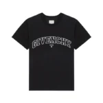 GIVENCHY PARIS Tshirt (Black) / Givenchy men’s black college embroidery t-shirt