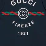GUCCI Tshirt (Black) / Gucci Firenze 1921 cotton T-shirt
