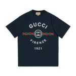 GUCCI Tshirt (Black) / Gucci Firenze 1921 cotton T-shirt