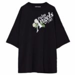 PALM ANGELS T-shirt (Black) daisy logo print T-shirt