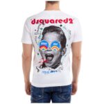 Dsquared2 Tshirt (White) / V-Neck Logo T-shirt