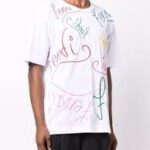 FENDI Tshirt (White) / x Noel Fielding logo-lettering T-shirt