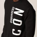 DSQUARED2 Sweatshirt (Black) / logo-print sweatshirt