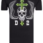 Dsquared2 Tshirt (Black) / Skull print