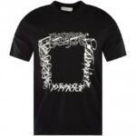 GIVENCHY PARIS Tshirt (Black) /Square Logo Printed T-shirt
