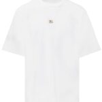 Dolce&Gabbana Tshirt (White) / logo plaque cotton T-shirt