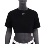 OFF WHITE – Cropped Short Sleeve T-shirt