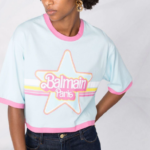 Balmain – Barbie Logo Print Short Sleeved T-shirt