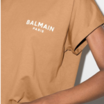 Balmain – Logo Embroidered Cropped T-shirt
